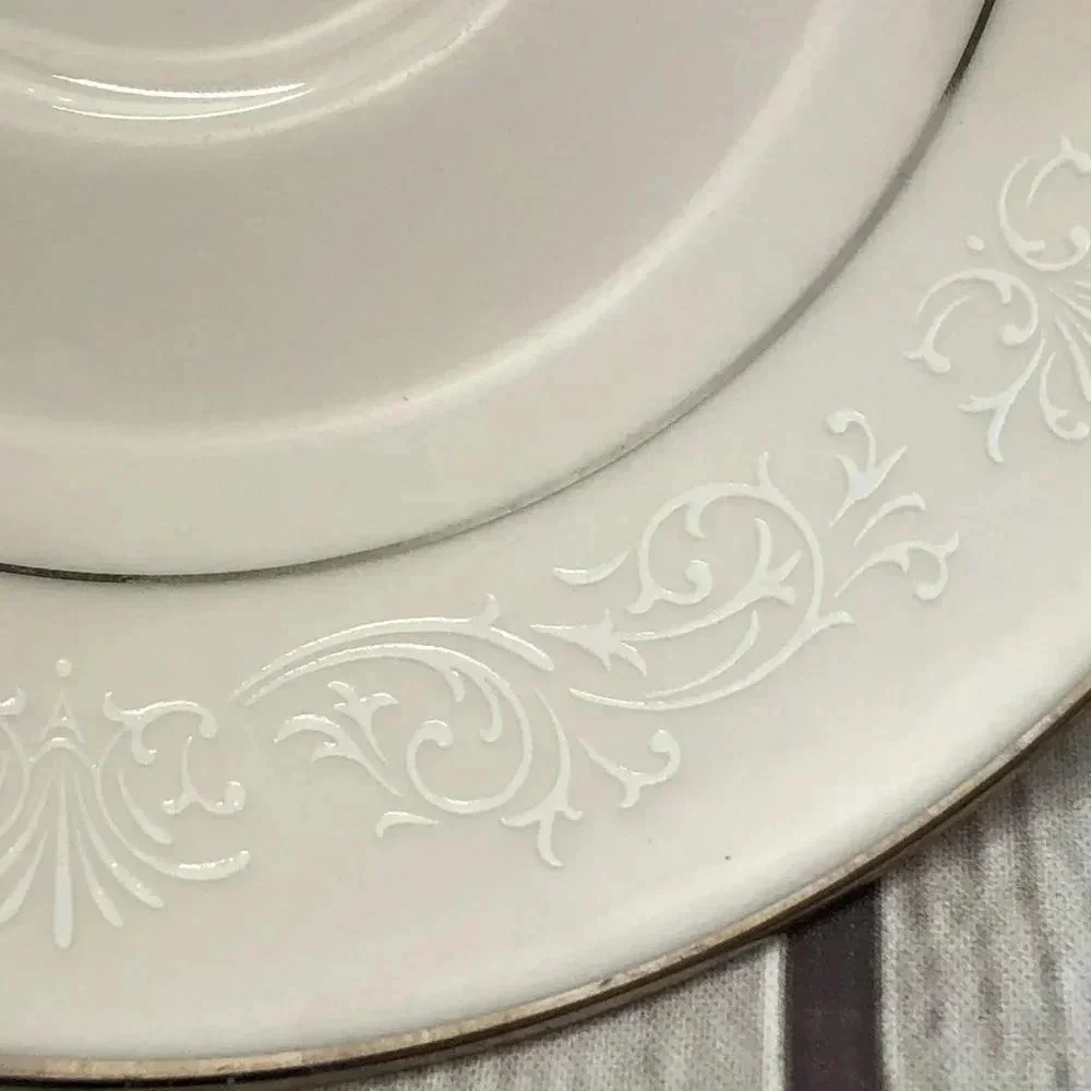 vtg Marseille by noritake Ivory China plate set salad, bread & butter, saucer